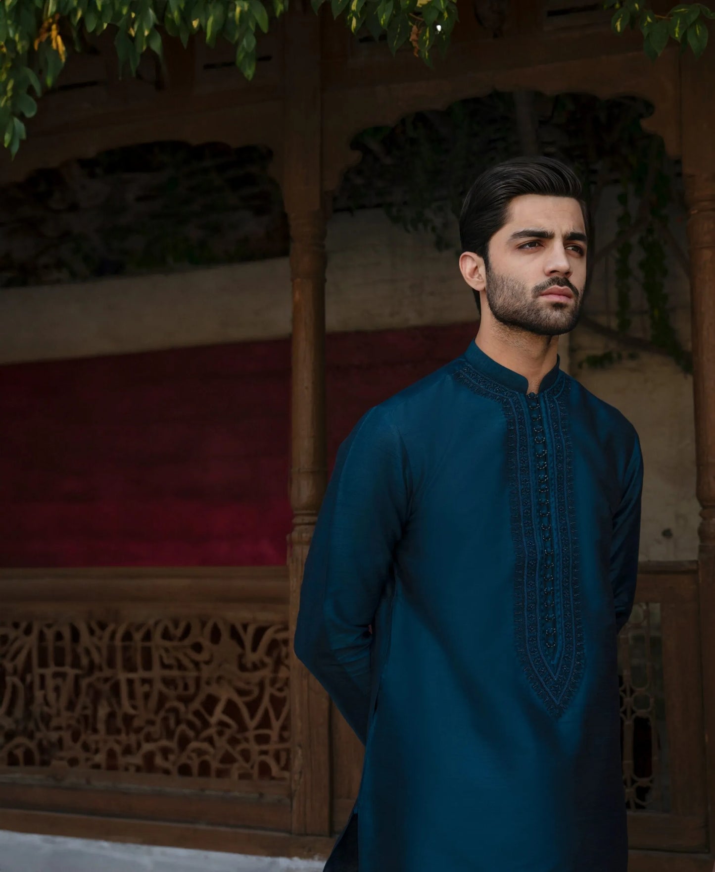 Teal Blue Kurta