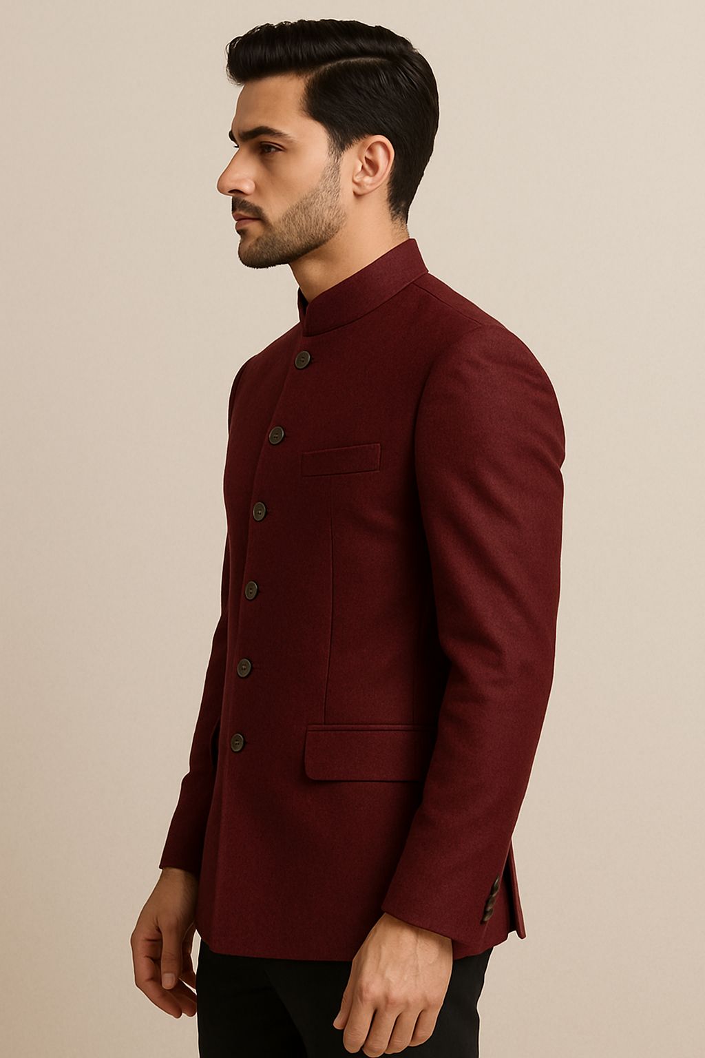 Maroon Bandhgala | Classic Ethnic Jacket for Men